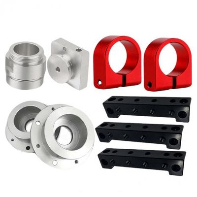 CNC Özel Freze Parçaları Sertlik Metal Donanım Parçaları Gümüş ISO9001